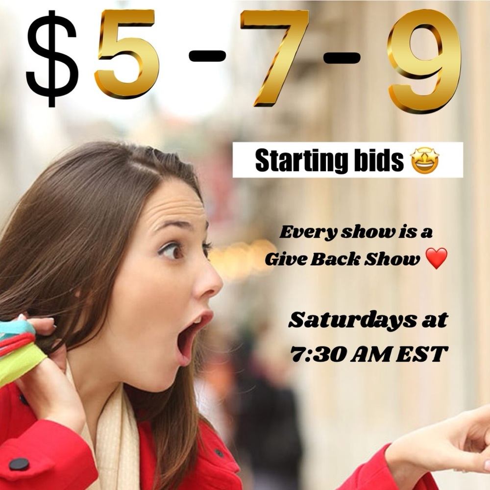 Like this listing to be notified when I go live! ❤️